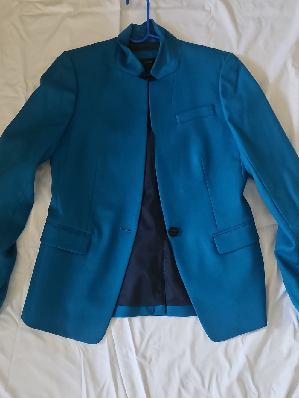 J. Crew Teal Single-Button Blazer